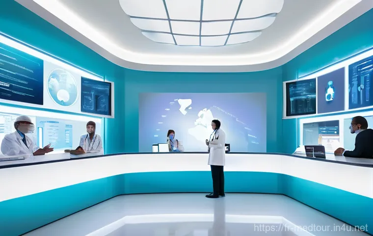 의료관광코디네이터 관련 법규와 정책 - **Prompt 2: Patient Empowerment through Informed Consent and Data Protection**
    A focused young a...