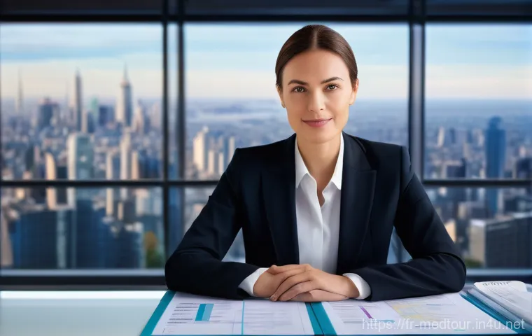 의료관광코디네이터 이론 공부법 - **Prompt: Empathetic Medical Coordinator in Cross-Cultural Interaction**
    "A warm and inviting sc...